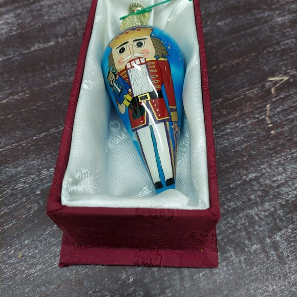 Old World Christmas Nutcracker Glass Ornament With Box - Picture 2 of 6
